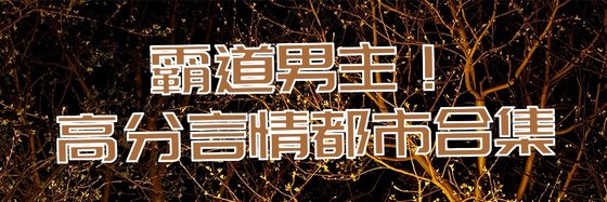 霸道男主！高分言情都市合集
